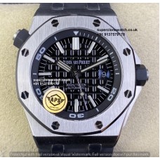 Audemars Piguet Royal Oak Black 1:1 Super Clone Watch UK |Same Accuracy Like Real| Ref .15703ST.OO.A002CA.01
