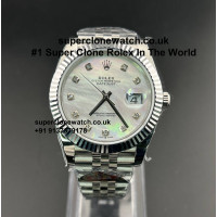 Rolex Datejust 36 Mother Of Pearl Super Clone Watch UK | 1:1 Swiss Clone 3235 Movement 