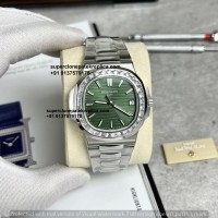 Patek Philippe Nautilus Super Clone 5711/1300A Green Dial Diamond Swiss Replica Watch