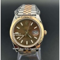 Rolex Datejust 41 Chocolate Dial Super Clone Watch | 1:1 Swiss ETA Clone 3235 Movement