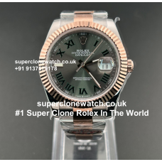 Rolex Datejust Wimbledon Oyster Super Clone Watch UK | 1:1 Swiss Clone 3235 | VSF