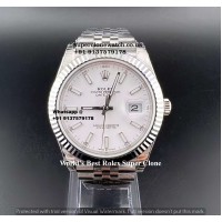 Rolex Datejust 41 White Super Clone Watch | 1:1 Swiss Clone 3235 Movement |#1 Swiss Replica In The World