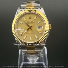 Rolex Datejust Champagne Dial Oyster Super Clone Watch | 1:1 Swiss Clone 3235 Movement