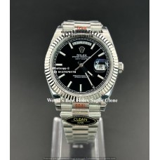 Rolex Day Date Black 1:1 Super Clone Watch UK |Same Like Real| Swiss Clone 3255 Movement