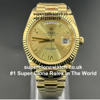 Rolex Day Date Full Gold Swiss Super Clone Watch |#1 Swiss Replica Same Accuracy | Swiss Clone 3255 Movement