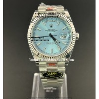 Rolex Day Date Platinum 1:1 Super Clone Watch | Swiss Clone 3255 Movement