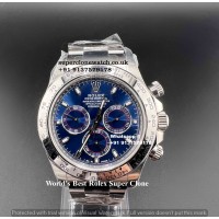 Rolex Daytona Blue 4130 Super Clone Most Perfect To Genuine Watch |1:1 Swiss Cloned 4130 Movement| Ref.116509