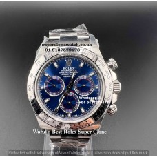 Rolex Daytona Blue 4130 Super Clone Most Perfect To Genuine Watch |1:1 Swiss Cloned 4130 Movement| Ref.116509