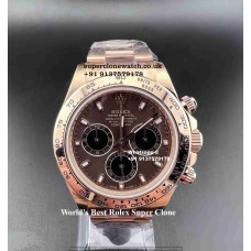 Rolex Daytona Chocolate Dial Super Clone | #1 Swiss Replica Clean Factory Oysterflex 4130 Movement
