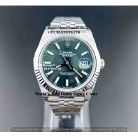 Rolex Datejust 41 Mint Green Super Clone Watch | 1:1 Swiss Clone 3235 Movement |#1 Swiss Replica In The UK
