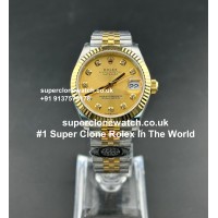 Rolex Datejust 31mm Diamond Scale Yellow Gold Super Clone UK | Ref.278273