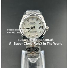 Rolex Datejust 36 Mother Of Pearl Super Clone Watch UK | 1:1 Swiss Clone 3235 Movement