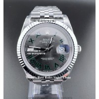 Rolex Datejust Wimbledon 41 Super Clone Watch UK | 1:1 Swiss Clone 3235 Movement