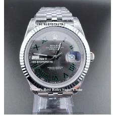 Rolex Datejust Wimbledon 41 Super Clone Watch UK | 1:1 Swiss Clone 3235 Movement
