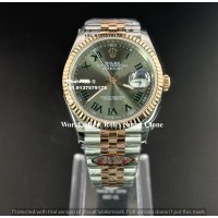 Rolex "Wimbledon" Datejust Super Clone Watch | 1:1 Swiss Clone 3235 Movement